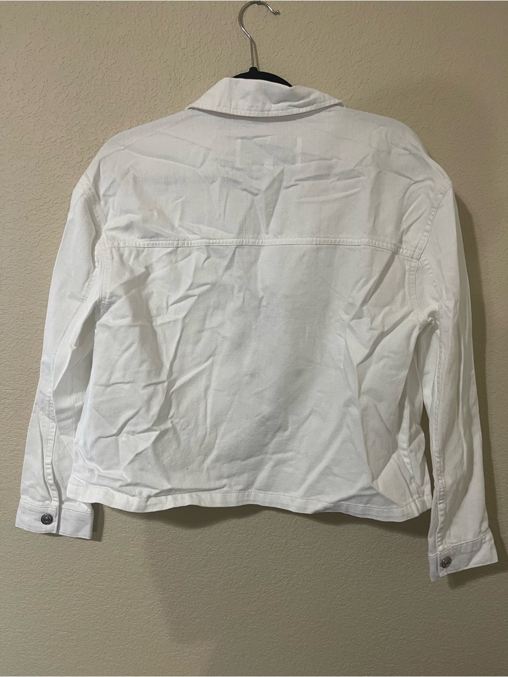 Dkny White Cotton Jean Jacket with Chest Pockets - Picture 5 of 5